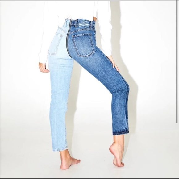 Revice Denim Two Toned High Waisted Jeans - Picture 2 of 4